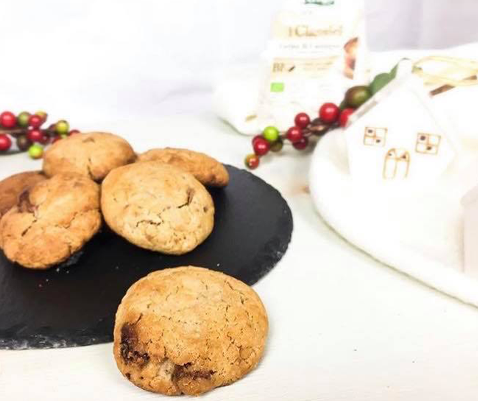 Cookies con farina di castagne e gocce di cioccolato